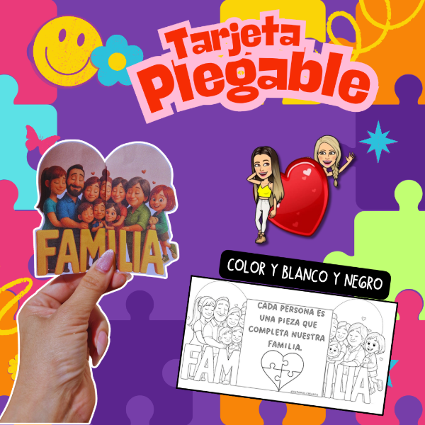 Producto - Tarjeta Plegable de la Familia