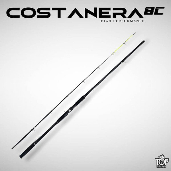 Producto - Caña Bait TF Costanera BC 2.44 y 2.70m 2 Tramos 20-40lbs Verde Naranja Fluo