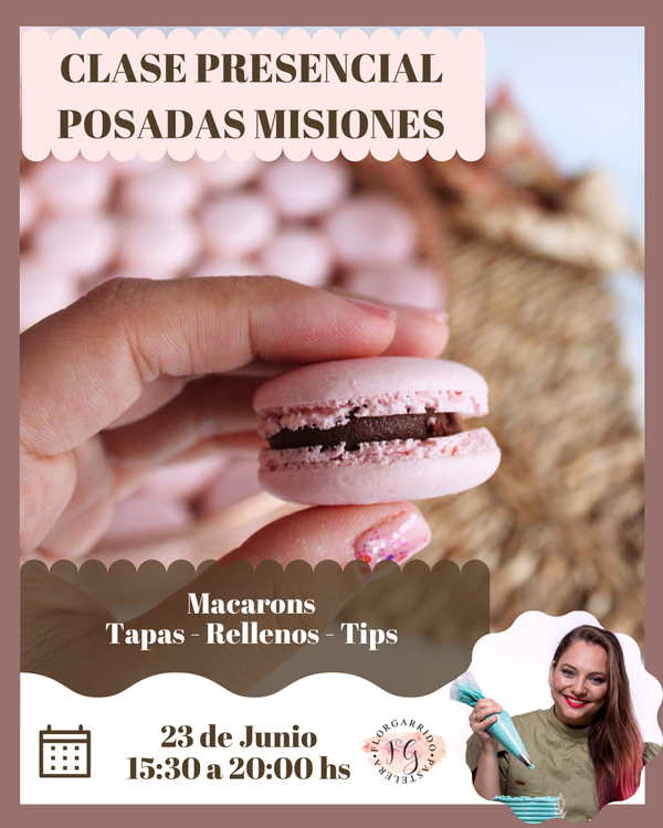 Producto - Clase Presencial - Macarons y rellenos