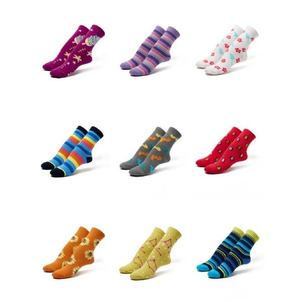 Producto - Art 2000T5- COA COA- Docena Medias Larga (1/2 Caña) Algodon estampado