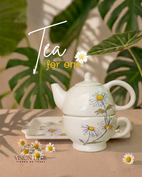 Producto - Set tetera + taza margaritas (Tea for one) - 0