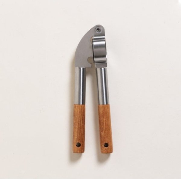 Producto - PRENSA AJO ACERO INOXIDABLE Y ACACIA 21 CM - 3