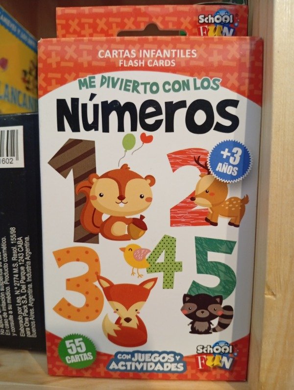 Producto - Cartas infantiles. Me divierto con números.