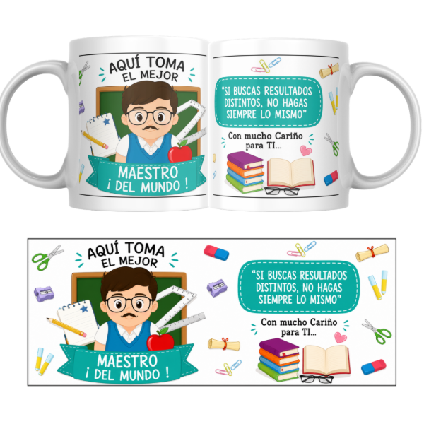 Producto - Taza - aqui toma el mejor maestro del mundo - 0
