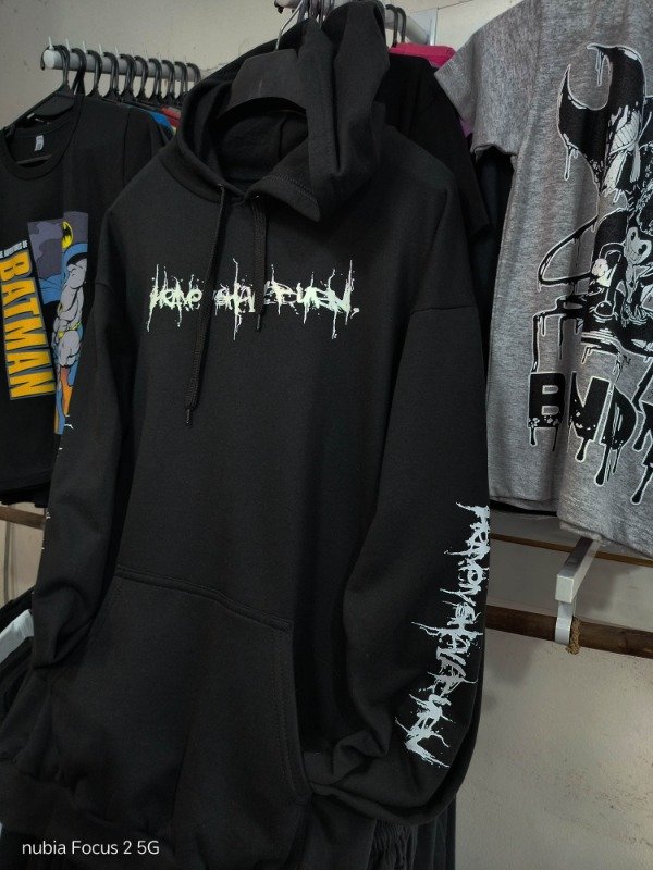 Producto - CANGURO HEAVEN SHALL BURN CON MANGAS ESTAMPADAS TALLE XXL FRIZA COMUN - 1