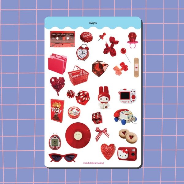 Producto - Stickers Rojos - Bold Pop Edition