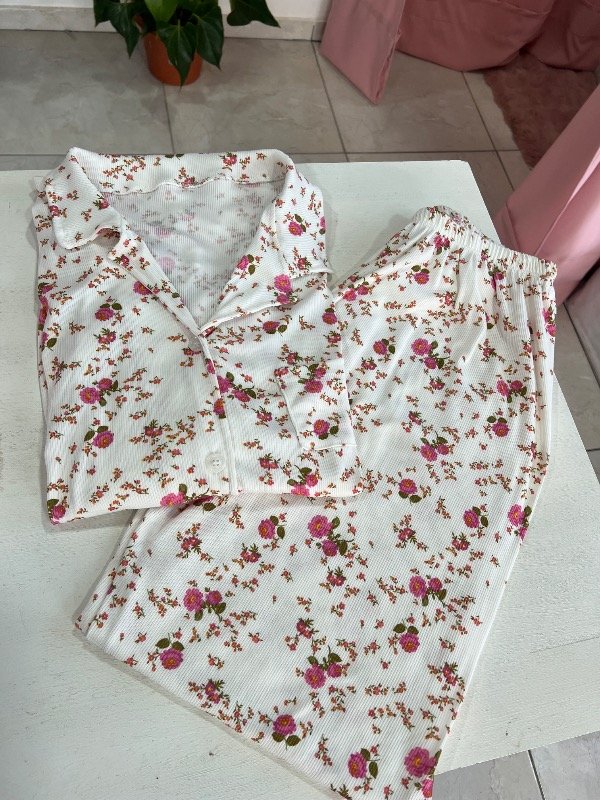 Producto - Pijama camisero morley flores - 1