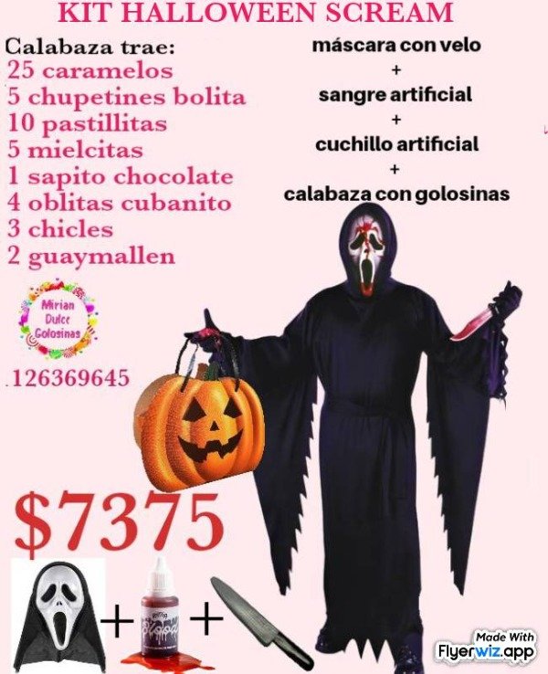 Producto - Combo scream disfraz