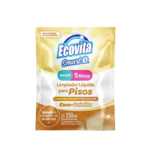 Producto - Limpiador pisos ECOVITA COCO-VAI CONCENTRADO 150ml-rinde 5lts