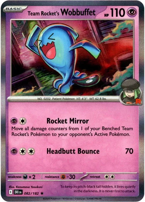 Producto - Team Rocket's Wobbuffet - 082/182 - Destined Rivals - Holo