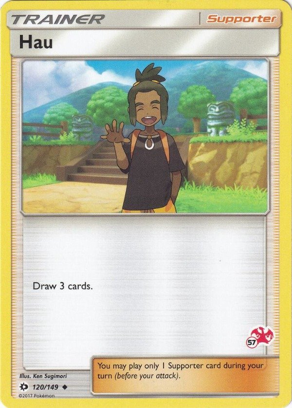 Producto - Hau - 120/149 - Sun and Moon Charizard Stamped 57 Deck Exclusive