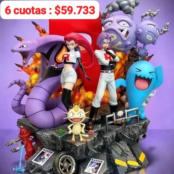 Producto - Diorama Equipo Rocket - Pokemon (39x 38 x 34 cm)