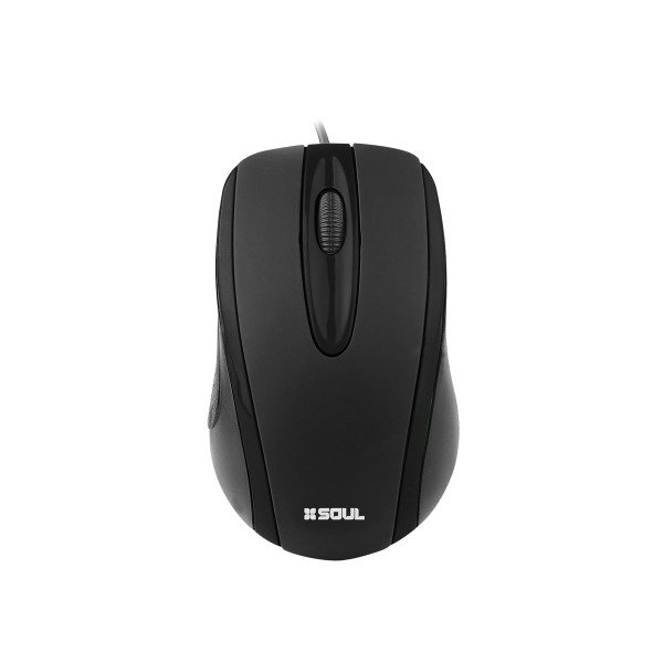 Producto - MOUSE SOUL OM100 CABLE USB NEGRO