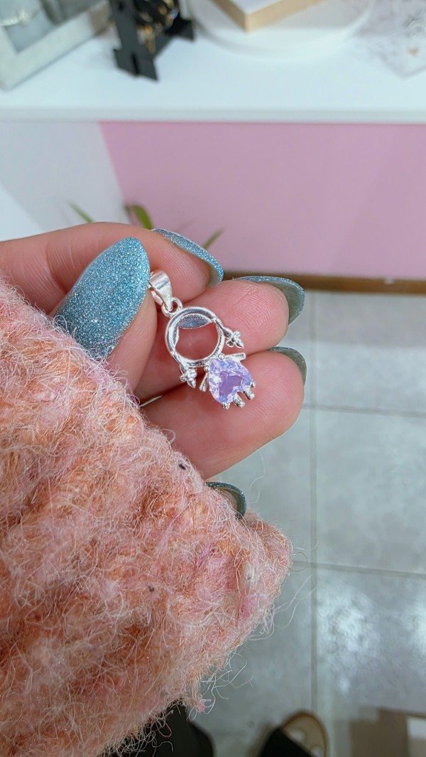 Producto - Dije nena cubic rosa PL