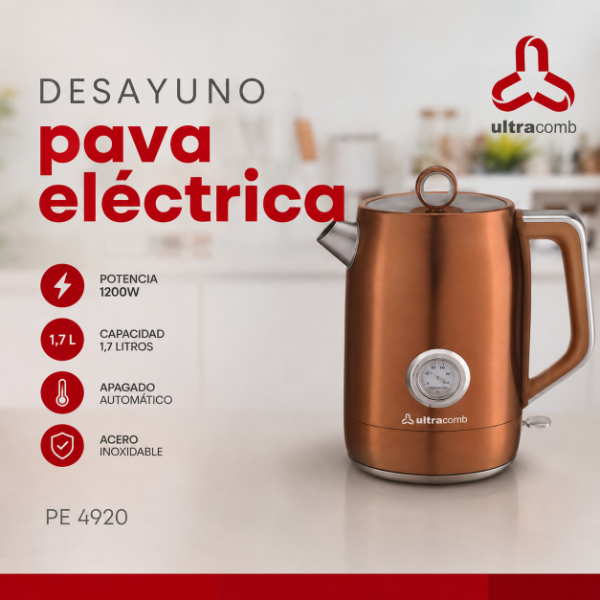 Producto - PAVA ELÉCTRICA ULTRACOMB PE-4920