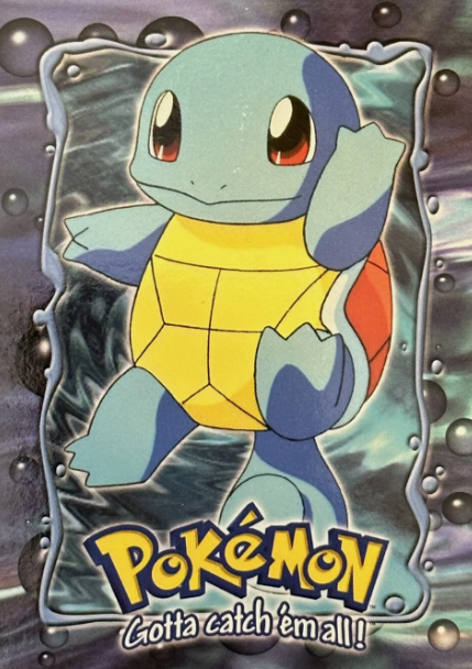 Producto - Topps Vintage 1999 Squirtle #7 Blue Logo