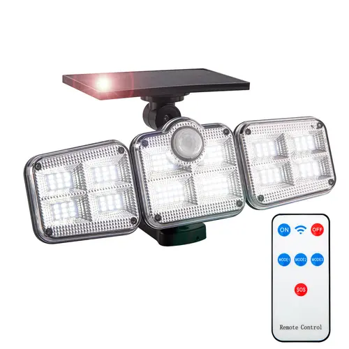 Producto - Reflector 122 LED Solar -blanco frío 6500k -24w -1400 lumenes -exterior -IP65