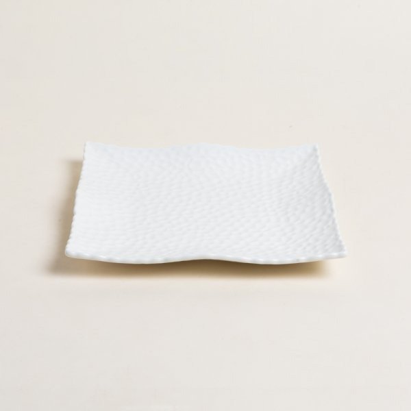Producto - Bandeja cuadrada blanca 24.5 cm