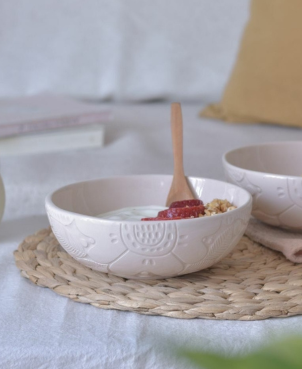 Producto - Bowl Flores caladas- M