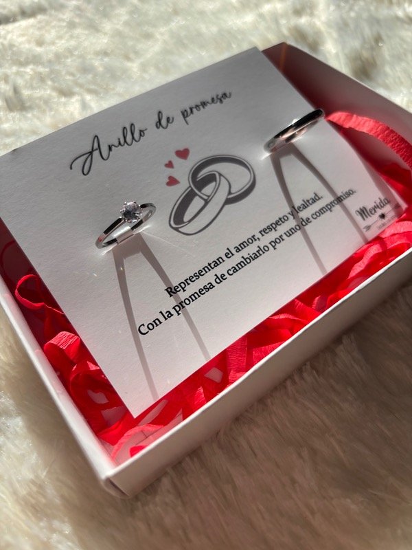 Producto - Anillos de promesa en caja