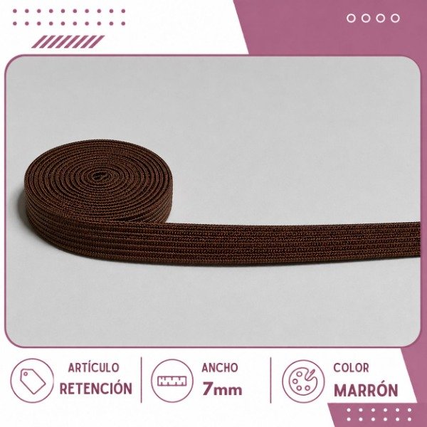 Producto - Retención cápsula marrón 7mm (por metro)