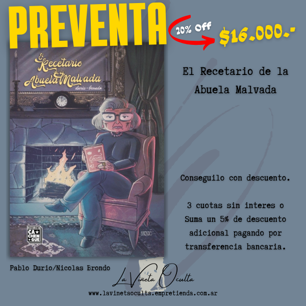 Producto - (PREVENTA)  EL RECETARIO DE LA ABUELA MALVADA - Pablo Durio Y Nicolás Brondo