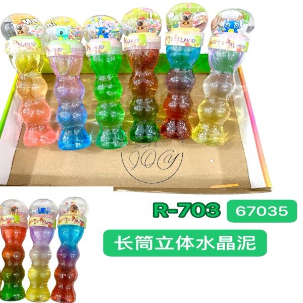 Producto - CAJA X6 POTE DE SLIME ELASTICA LARGO CON FIGURAS Y PELOTITAS R703