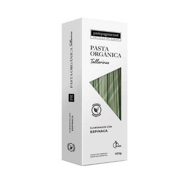 Producto - Pasta Organica Tallarines con Espinaca x 500g PAMPA GOURMET