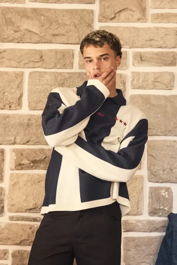 Producto - SWEATER POLO MARINO - GOLDEN HOUR