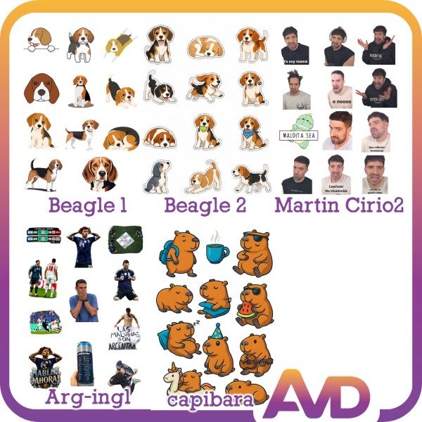 Producto - Stickers Autoadhesivos Termo, Mate, Compu Varios Diseños - 6