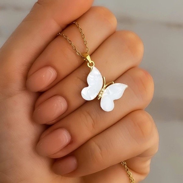 Producto - COLLAR MARIPOSA BLANCA