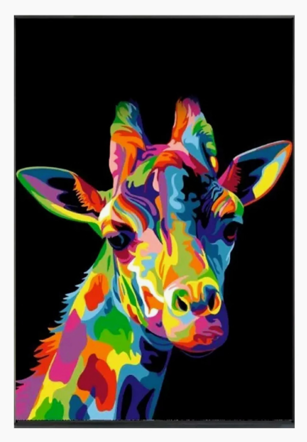 Producto - Kit de pintura por diamante Jirafa 30x40cm