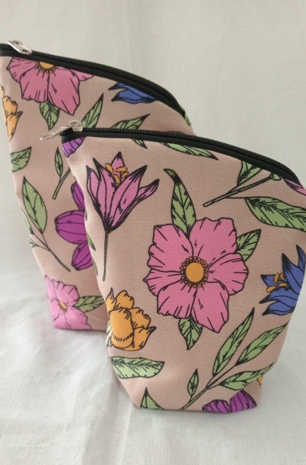 Producto - Estuche /Set  Yerba-Azucar - x2 piezas - Beig con Flores