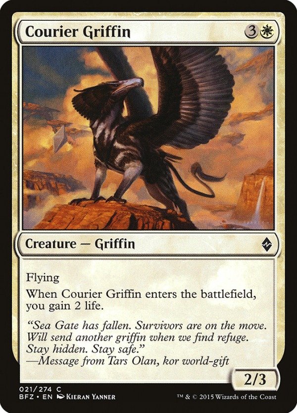 Producto - Courier Griffin  Battle for Zendikar