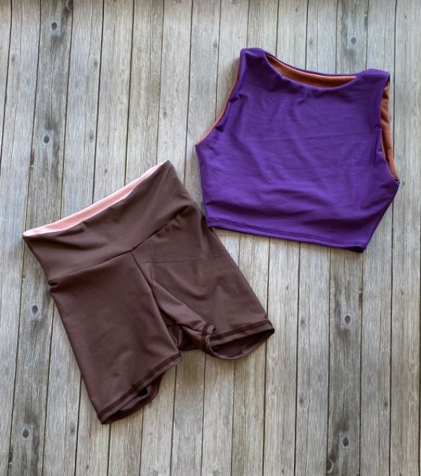 Calza corta de color mocca — imagen 5