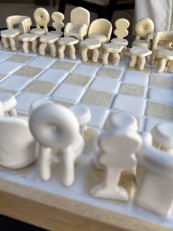 Producto - Ajedrez Tiny Chairs - Cerámica