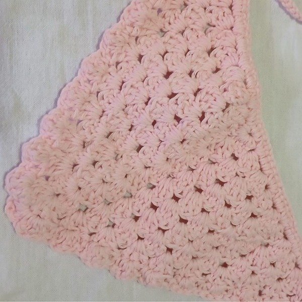 Producto - Bandana tejida rosa