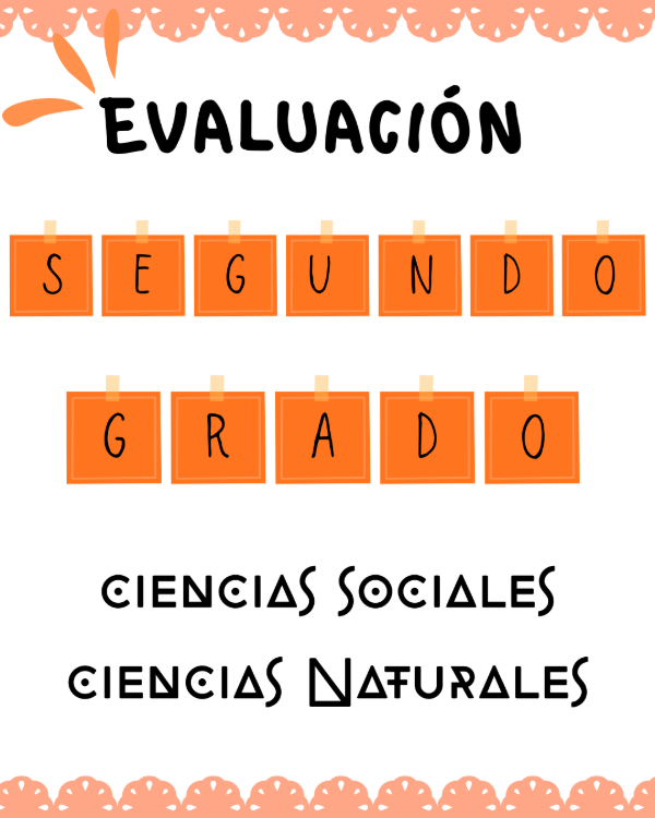 Producto - Evaluación Ciencias Segundo Grado