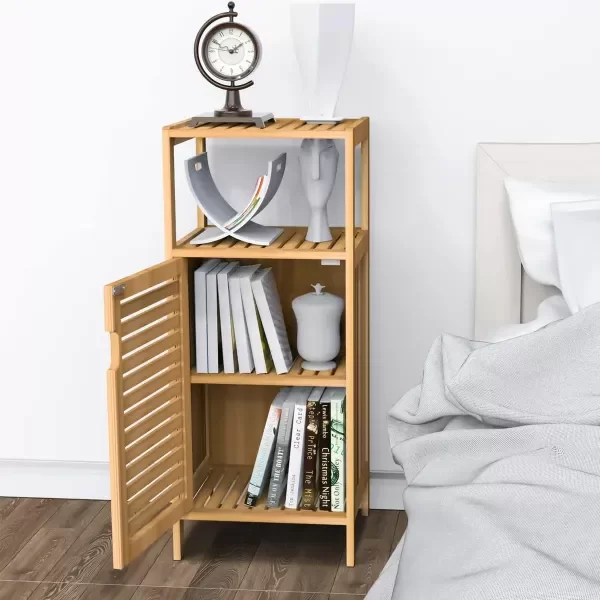 Producto - Estanteria Organizador De Bambú Con Puerta Imantada Multiuso - 1