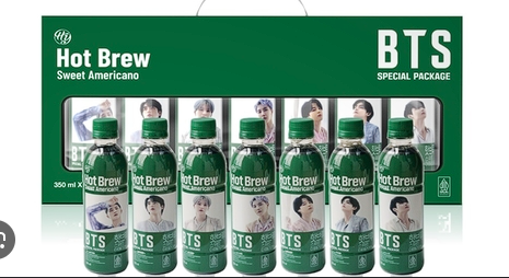 Producto - CAFÉ COREANO ESTILO AMERICANO DULCE EDICIÓN ESPECIAL DE BTS 350 ML.