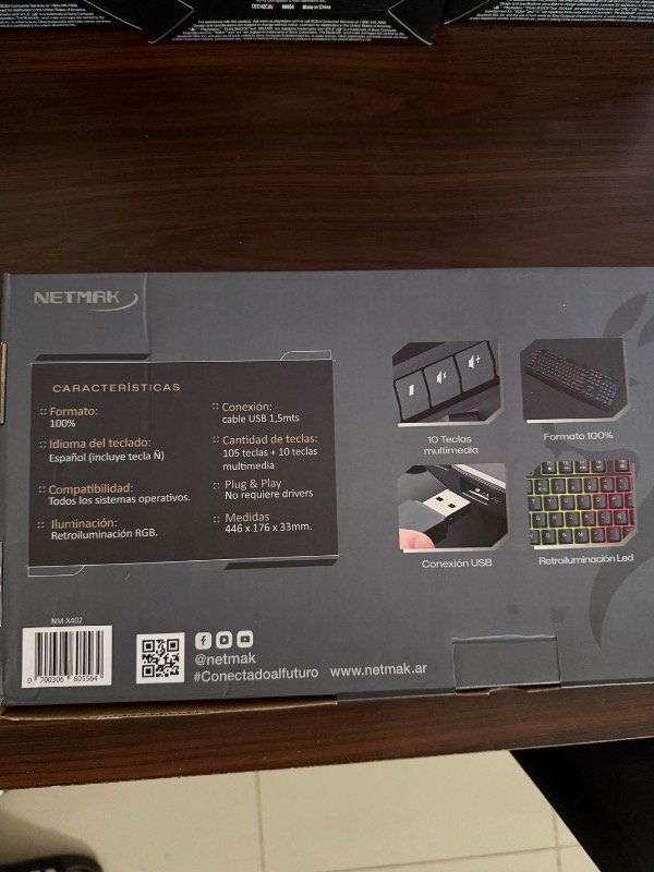 Producto - Teclado Gamer Netmak X-402 - 3