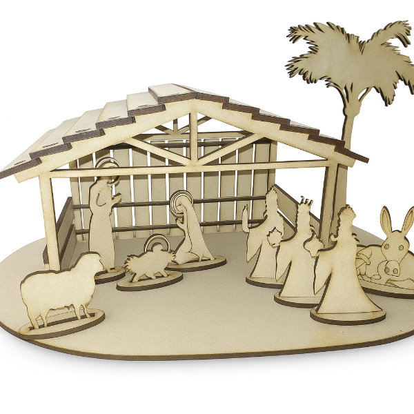 Producto - Pesebre completo 34cm en 3mm