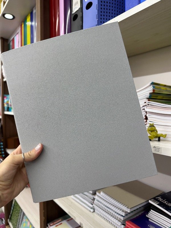 Producto - Carpeta A4 Lomo Fino Gris