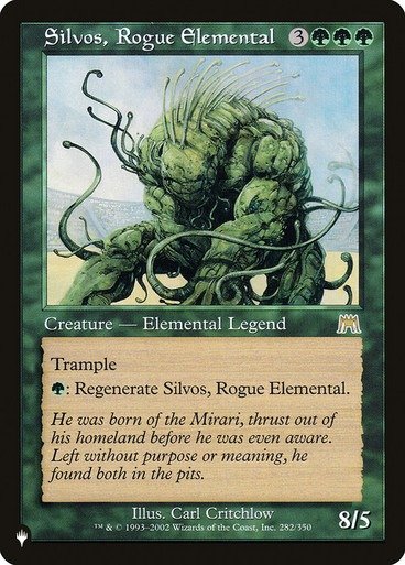 Producto - Silvos, Rogue Elemental  The List