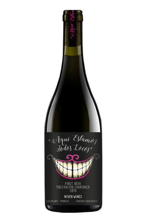 Producto - Pala Corazón Aquí estamos todos locos  -  Pinot Noir