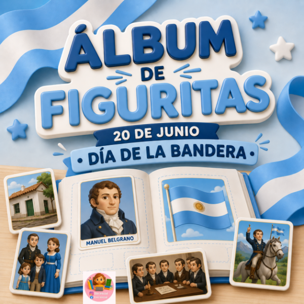 Producto - ÁLBUM DE FIGURITAS: 20 DE JUNIO DÍA DE LA BANDERA