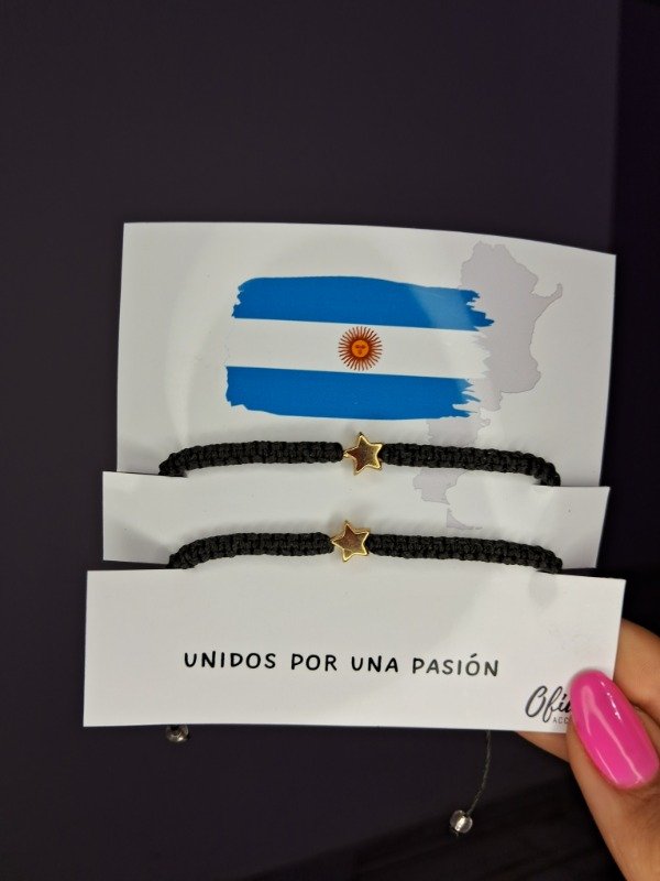 Producto - Pulseras Arg estrella dorada II