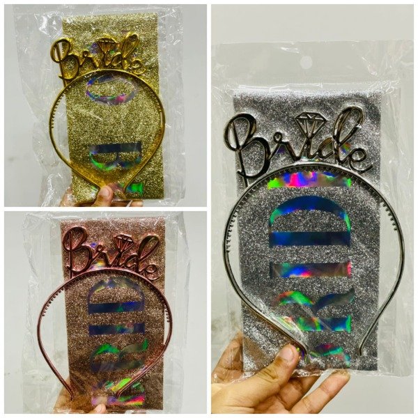 Producto - Set Vincha + Banda Bride To Be Rosa Gold