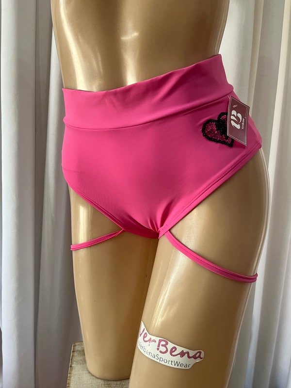 Producto - Culotte Less ligas básicas rosa con corazones