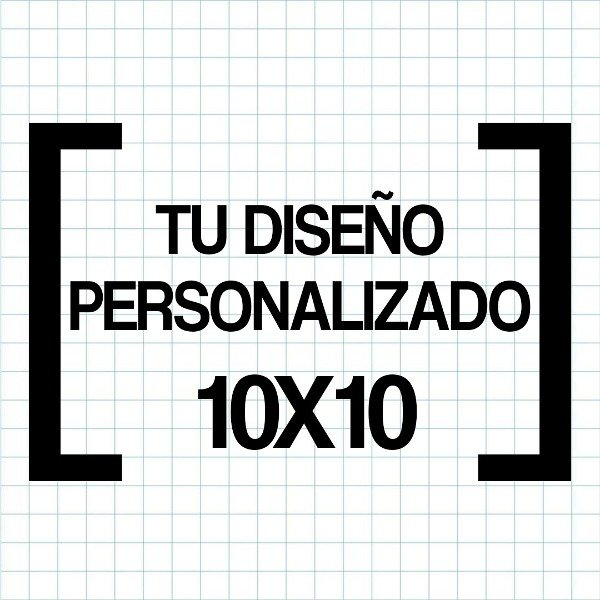 Producto - Vinilo de corte 10x10cm personalizado